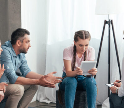 Group sitting in a circle