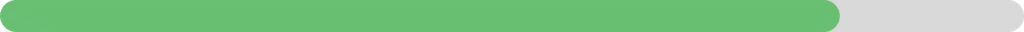 progress-9of11 Progress bar showing green to 81% of the grey bar